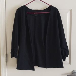 Worthington Collarless Blazer w/ 3/4 Sleeve